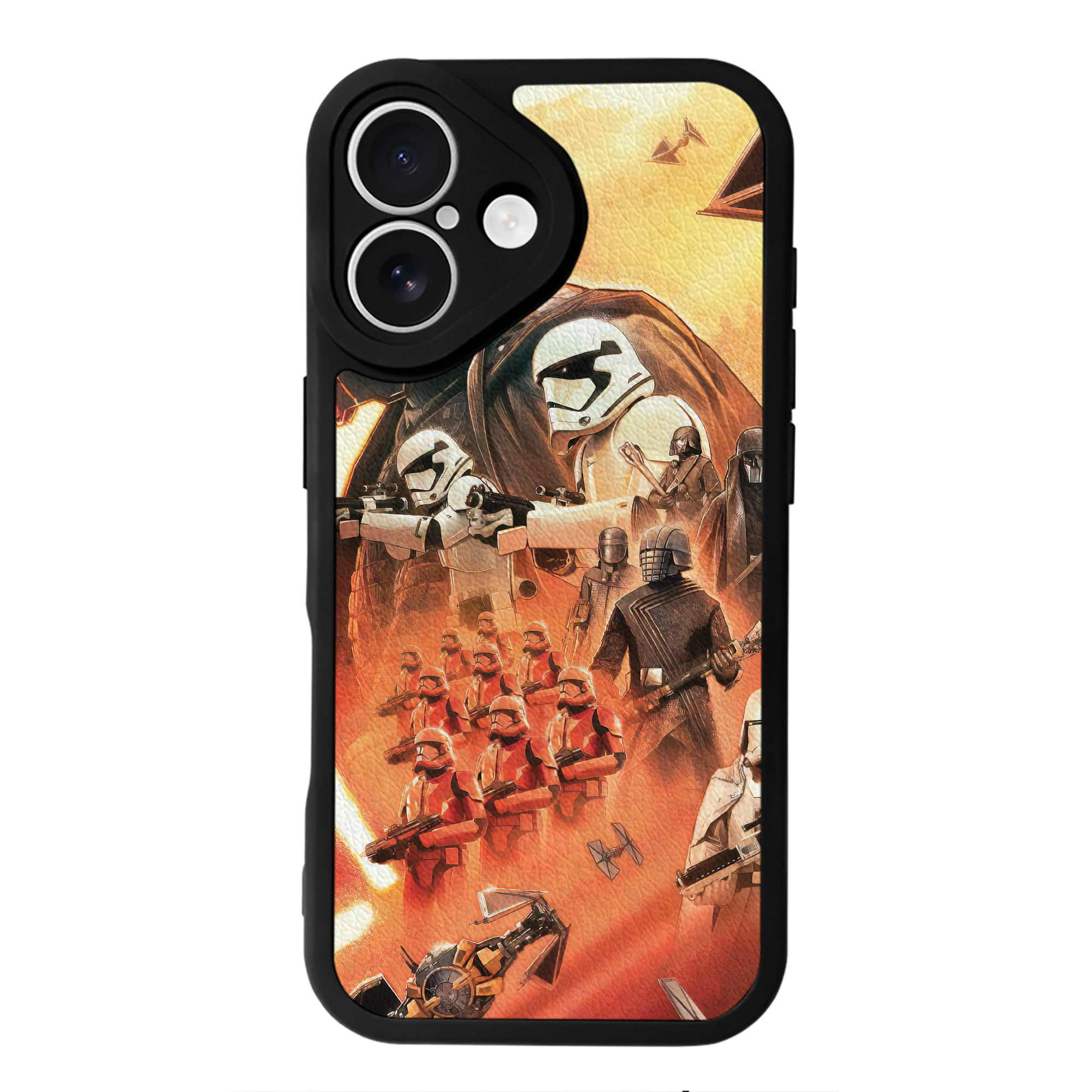 （画像用） スター・ウォーズ Star Wars 【iPhone 16シリーズ対応】シリコンスマホケース（レザー調） 材質：シリコン